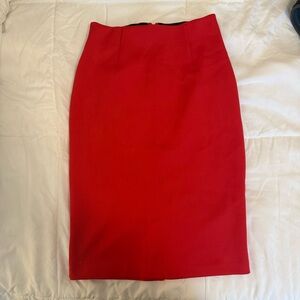Guess Vibrant Red Pencil Skirt